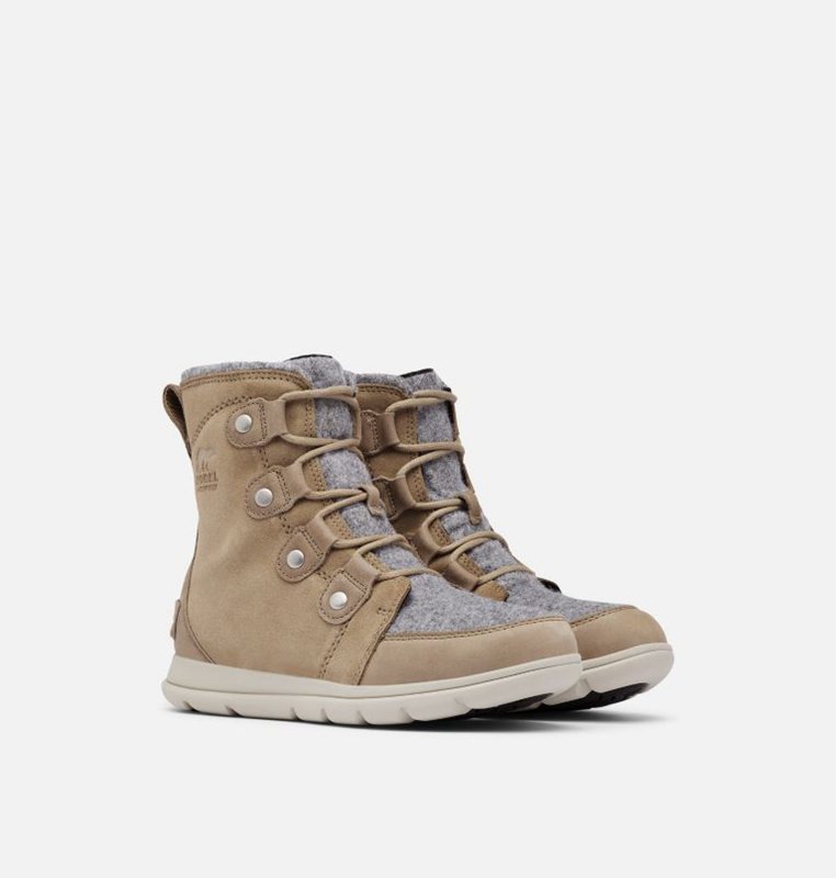 Womens Snow Boots Khaki - Sorel Explorer™ Joan Low - 872-OIKCVS